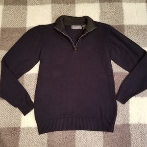 Oscar De La Renta Zip Sweater Men's 100% Cotton Medium